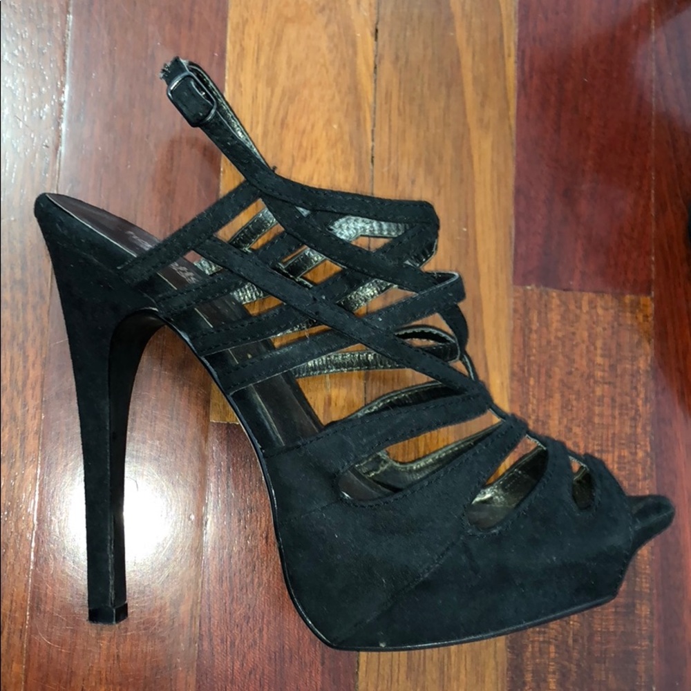 Black Strappy Heels